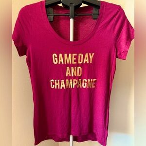 Express “Gameday and Champagne” Tee – Red